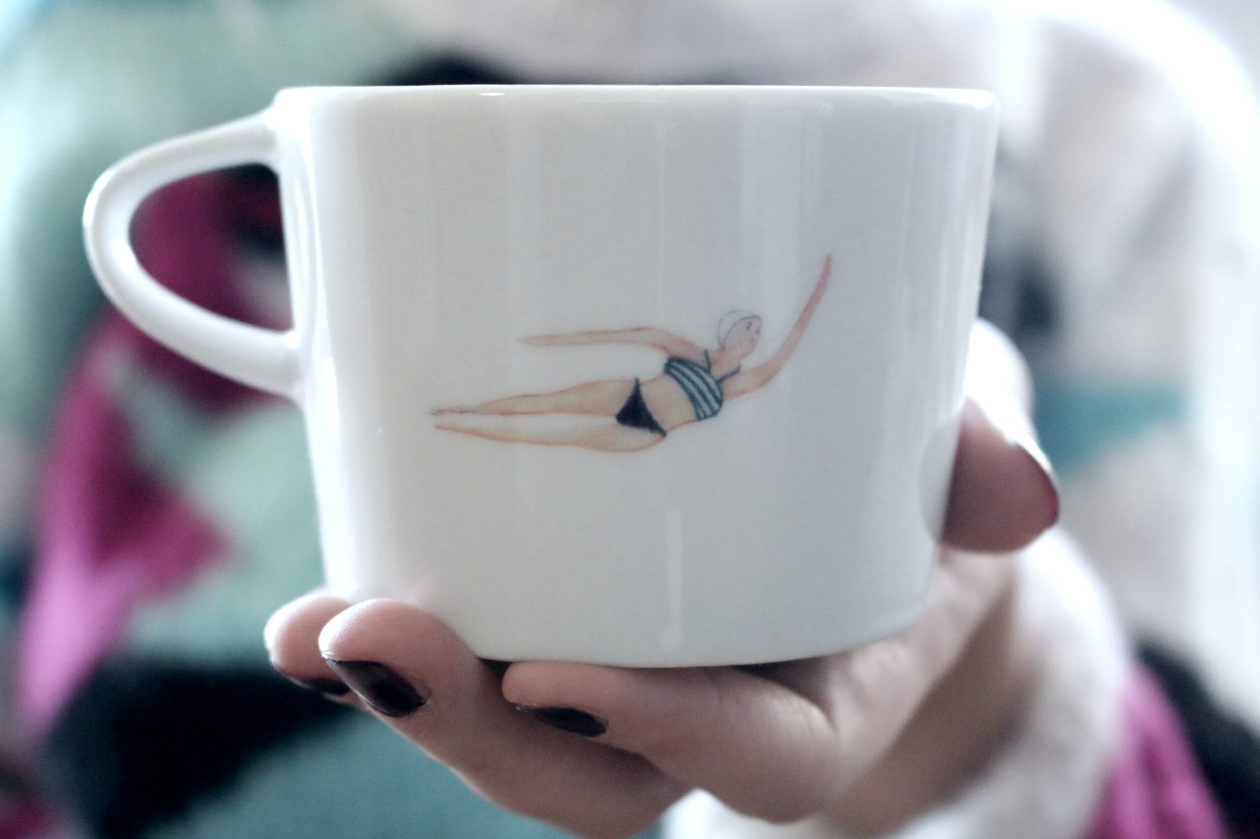 kubek porcelanowy 200ml SWIMMERS pływaczki