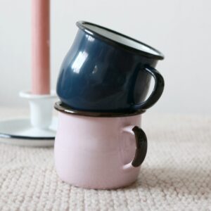 ZESTAW dwóch kubeczków emaliowanych FOREST