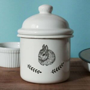 emaliowany pojemnik z pokrywką RABBIT