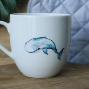 450ml duży kubek porcelanowy WHALE