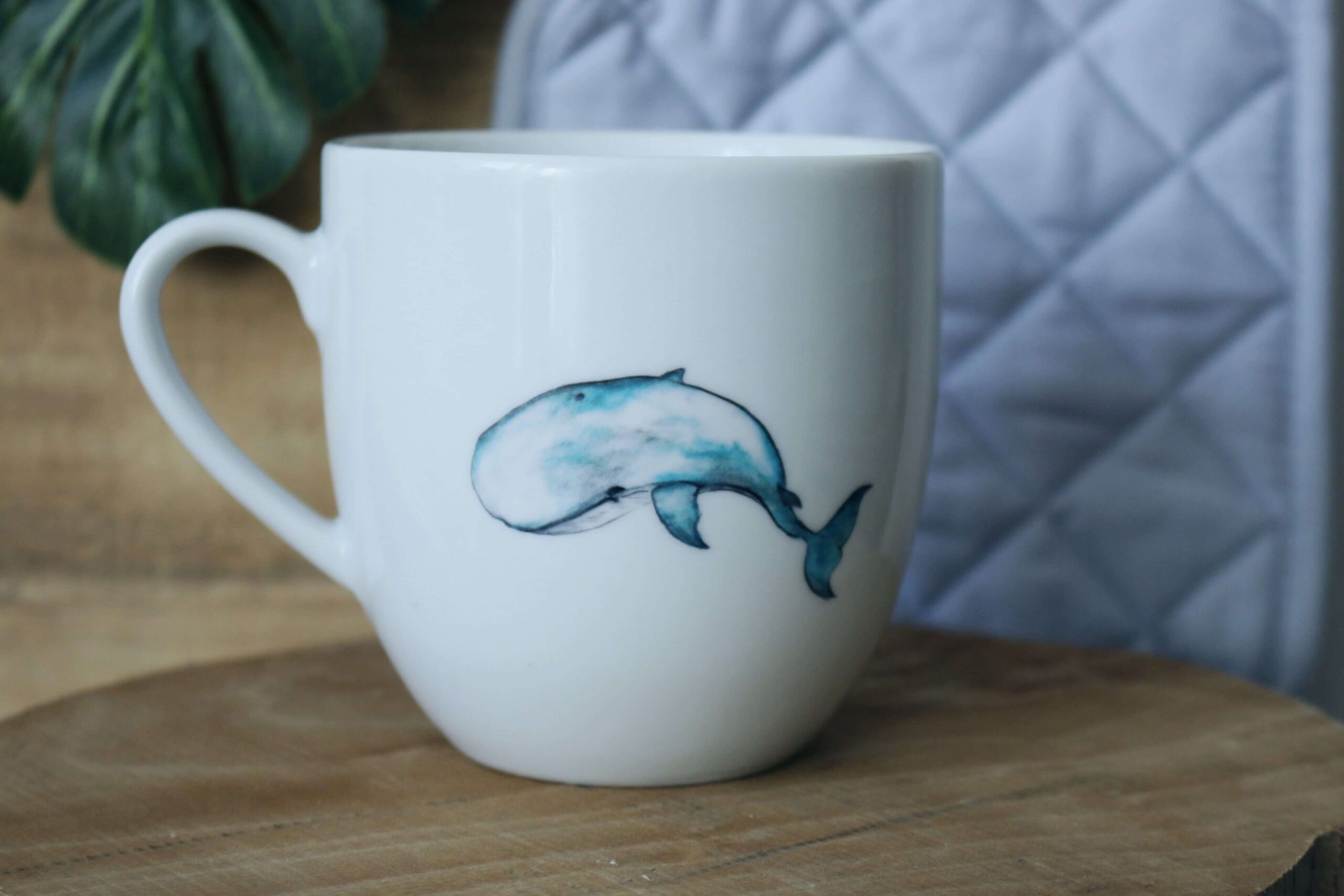 450ml duży kubek porcelanowy WHALE