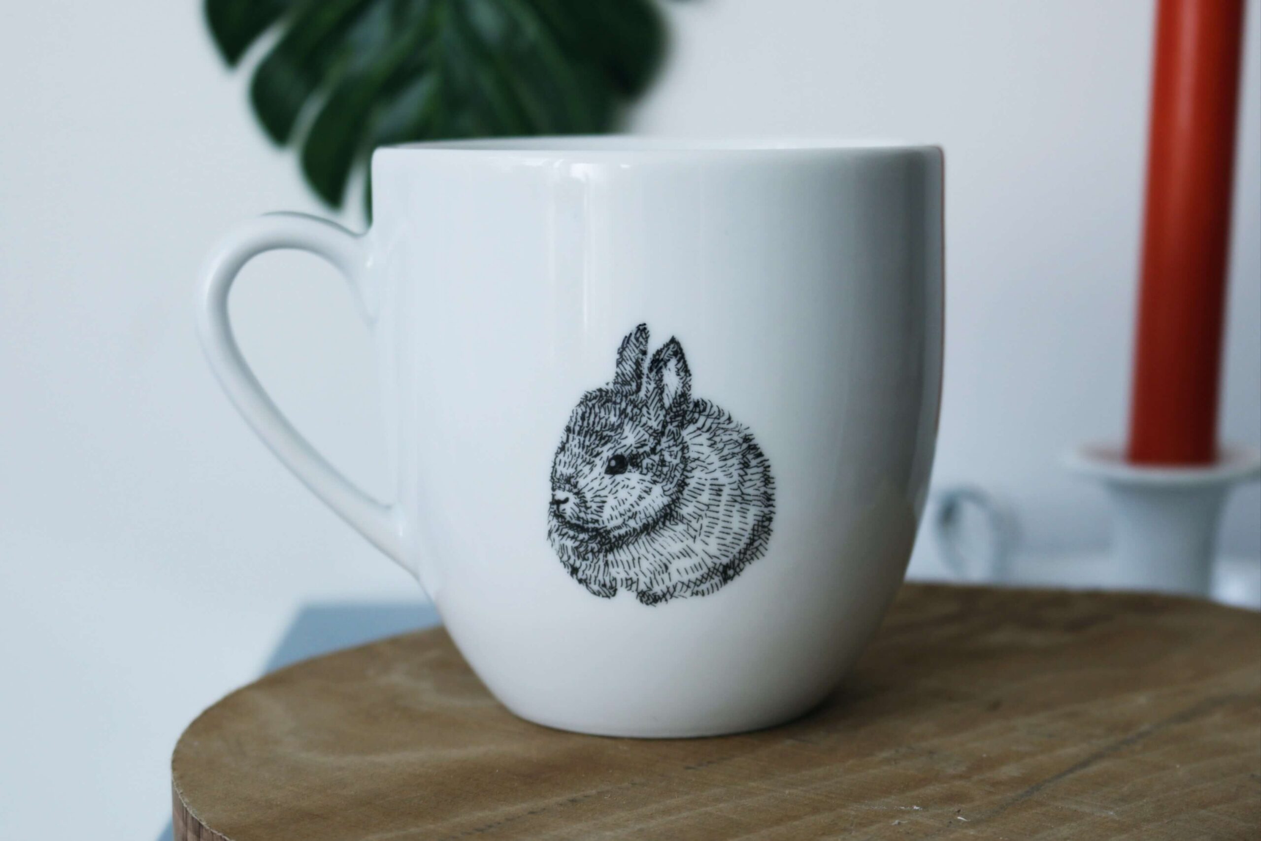 400ml Duży kubek porcelanowy RABBIT