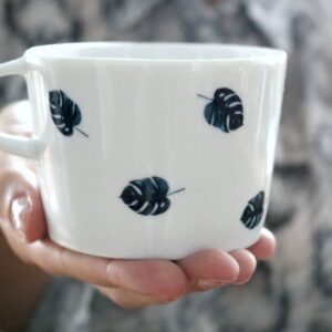 kubek porcelanowy 200ml w monstery monstera