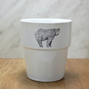 duży kubek barowy Dixie Lion BEAR 500ml półlitrowy