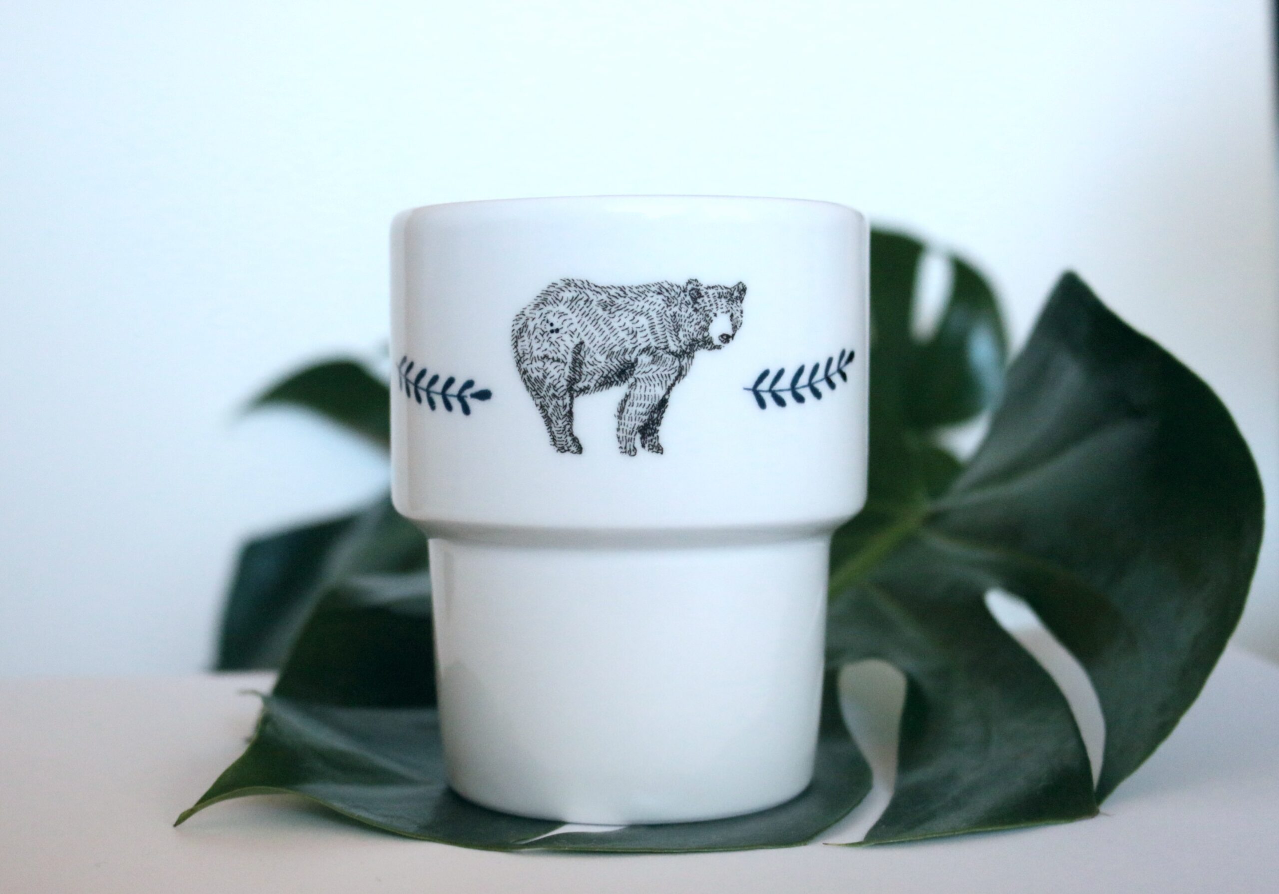 kubek barowy BEAR 300ml bez ucha