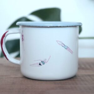 kubek emaliowany SWIMMERS 8cm