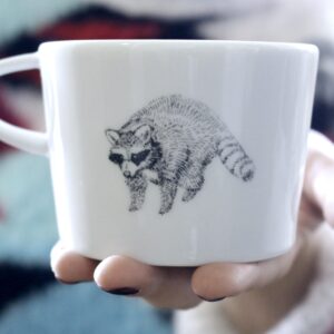 kubek porcelanowy 200ml RACCOON  szop