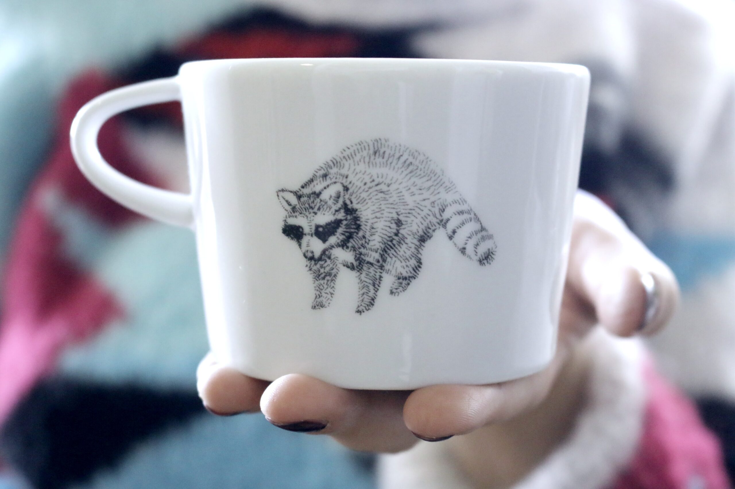 kubek porcelanowy 200ml RACCOON  szop