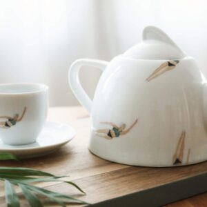 Zestaw czajniczek i filiżanka SWIMMERS