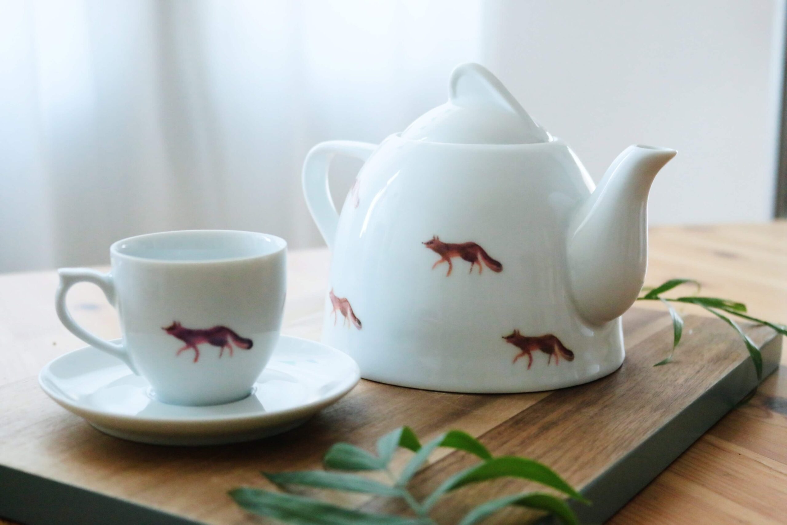 Zestaw czajnik plus filiżanka FOXES