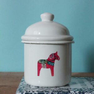 Emaliowany Pojemnik Z Pokrywką DALA