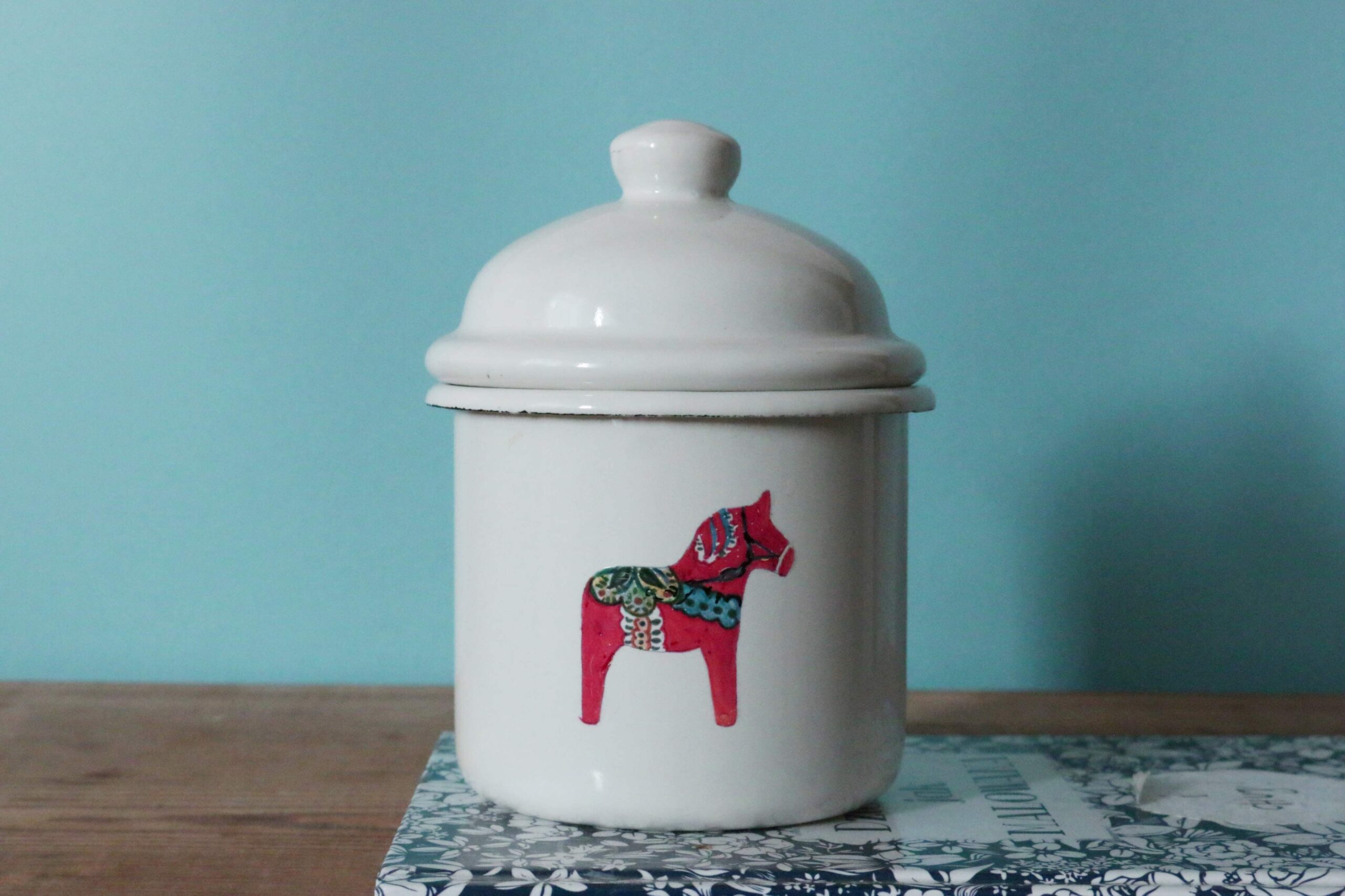 Emaliowany Pojemnik Z Pokrywką DALA