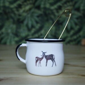 Kubek emaliowany Mama