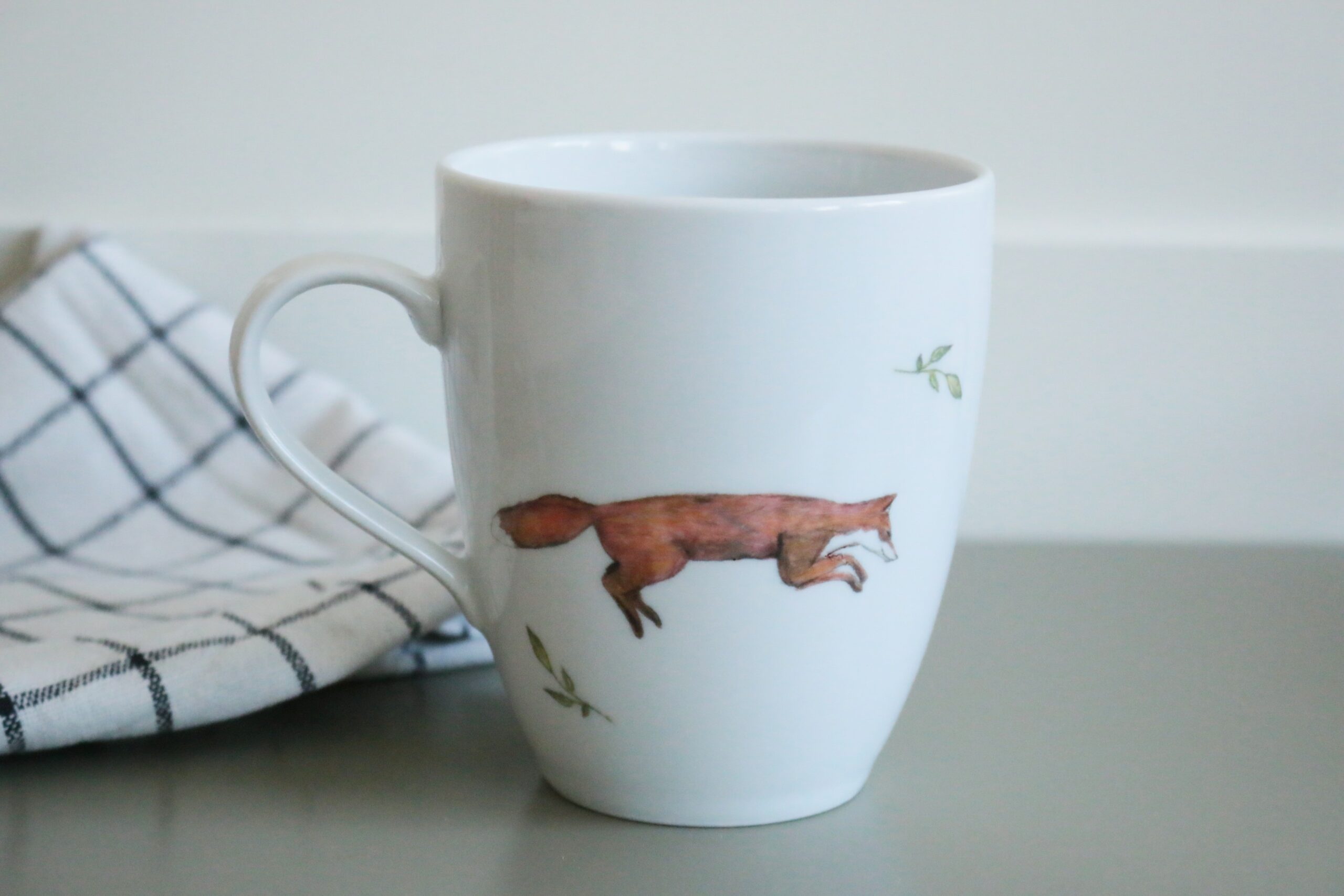 400ml Duży Kubek Porcelanowy LIS