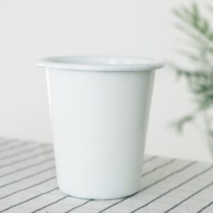 Kubek Emaliowany Bez Ucha 300ml White