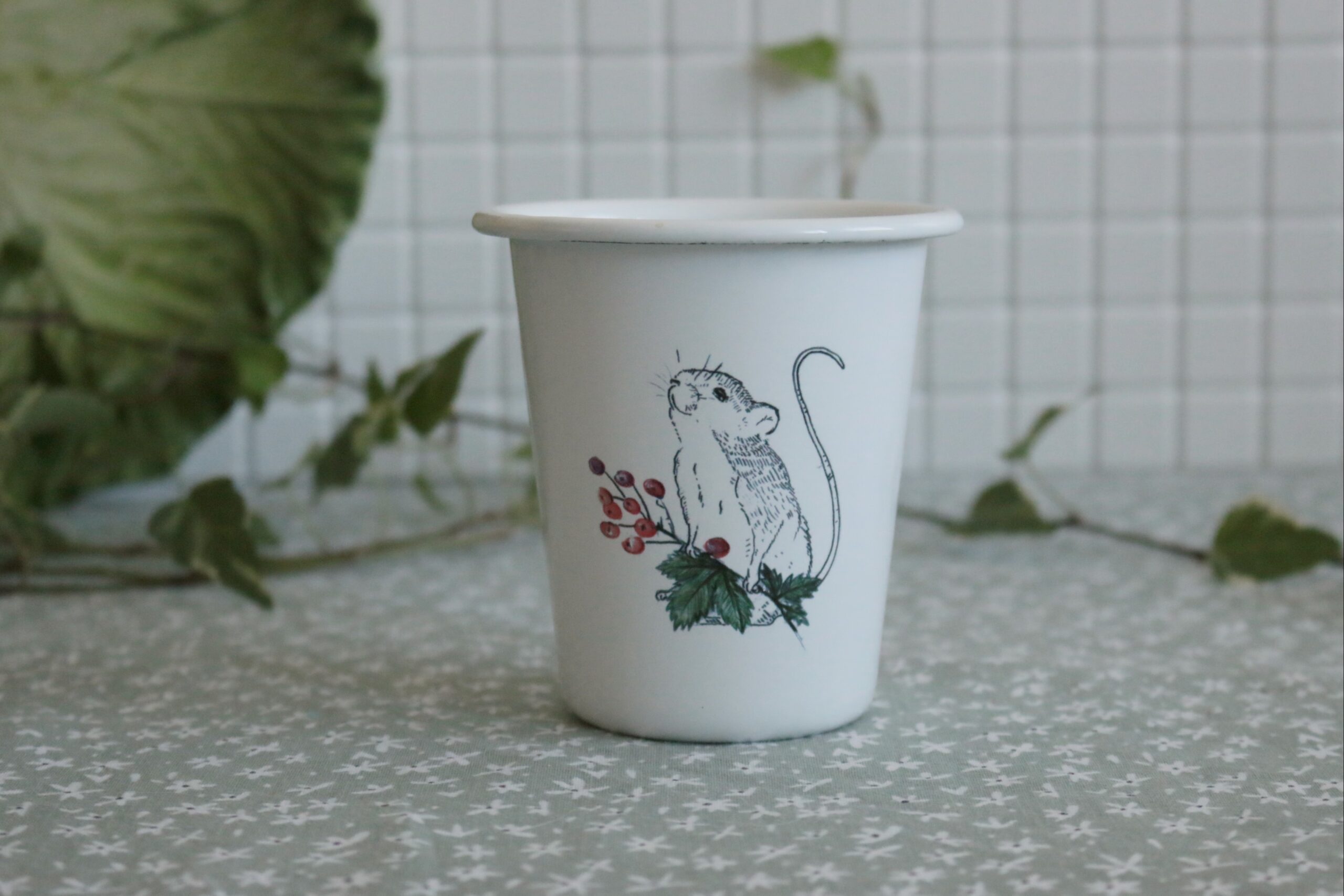 Stożek emaliowany 'Mysza Marcelina"