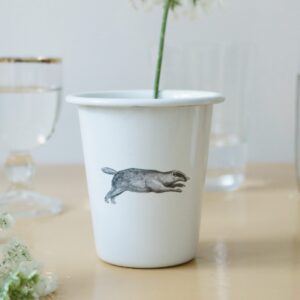 Stożek emaliowany Borsuk (white)