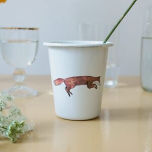 Stożek emaliowany Lis