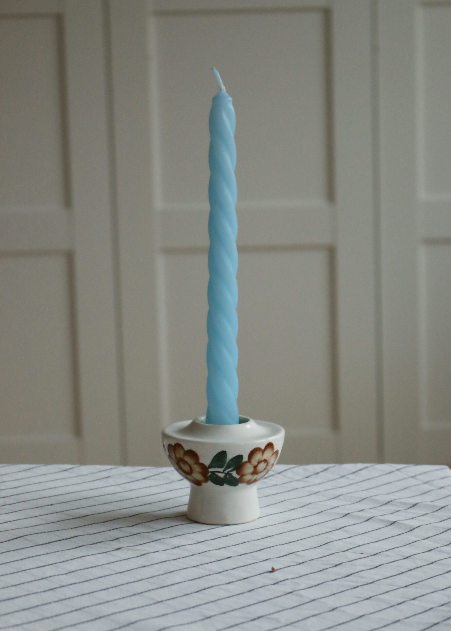 świeca kręcona Baby blue