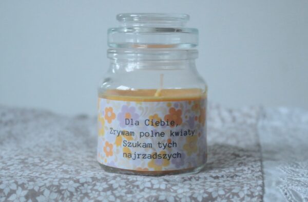 świeczka "Zrywam Kwiaty"