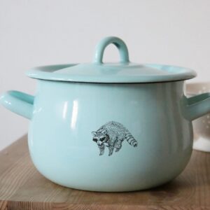 Gar emaliowany Raccoon Aqua