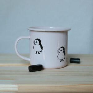 Kubek różowy Puffin