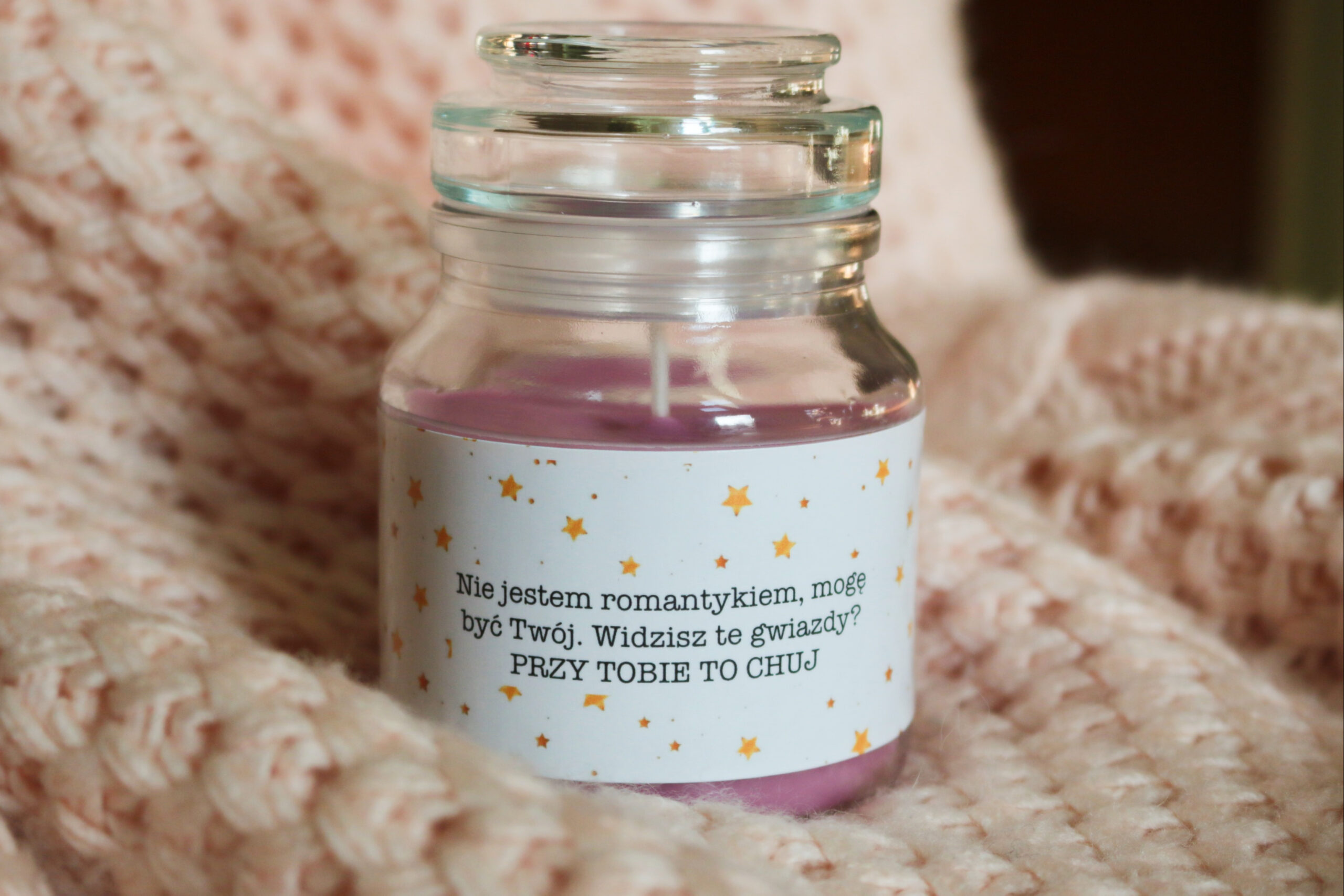 świeca Przy tobie gwiazdy to $%@&!